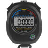 Stoppur Digitalt med Kompass – Timer & Kronograf 1/100s med Snodd