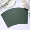 4-pack bordstablett i konstläder 43x30cm båge mörkgrön