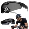 AI Cykelglasögon med 2K Kamera – Bluetooth Sportglasögon med Smarta Funktioner, Högtalare & Röstinspelning