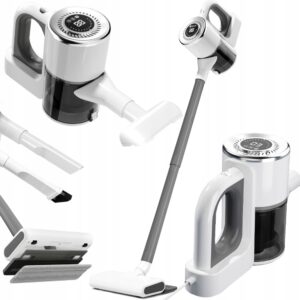 Sladdlös Dammsugare 2-i-1 – Handdammsugare & Skaftdammsugare 100W med HEPA-filter och 4 Munstycken