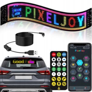 LED Panel 60x12cm – Programmerbar Display för Bil & Skyltfönster med App & Fjärrkontroll