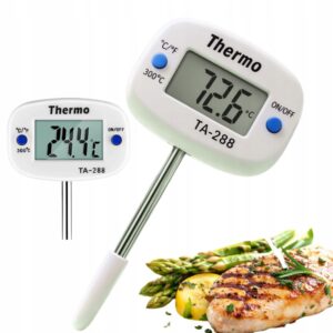 Digital Stektermometer med LCD – Kökstermometer för Kött & Grill upp till 300°C