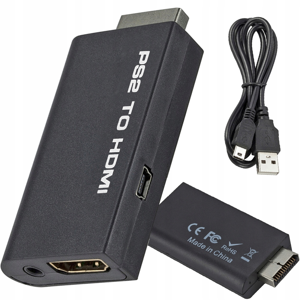 Ps2 till hdmi adapter – audio & video converter för playstation 2