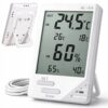 Digital Väderstation med Hygrometer & Sensor – Termometer Inne/Ute med LCD Display
