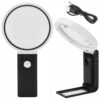 Juvelerar-Förstoringsglas 10x / 25x – LED & UV-lampa med Mätlinjal