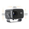 Android 11 lcd projektor 200 ansi lumens full hd 1920x1080 wifi led