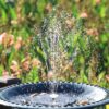 Solfontän 16 cm – flytande solcellsfontän för damm & fågelbad