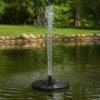 Solfontän 16 cm – flytande solcellsfontän för damm & fågelbad
