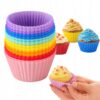Silikonformar för Muffins & Cupcakes – 12-Pack Återanvändbara Bakformar