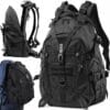 Taktisk Ryggsäck 30L – Militär Backpack för Vandring, Camping & Outdoor – Svart