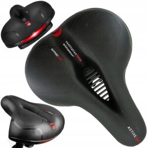 Cykelsadel Komfort – Mjuk Sportsadel med Fjädring & Reflex