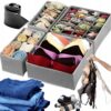 Lådinredning för Kläder 4-pack – Organiser för Underkläder, Strumpor & Garderob