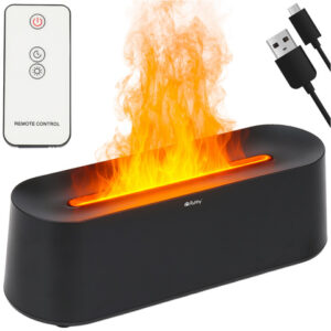 Aromadiffuser & Luftfuktare 250 ml – Flame Effekt LED med Fjärrkontroll