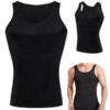 Formande Kompressionslinne för Herr – Slimmande Body Shaper T-shirt Svart L