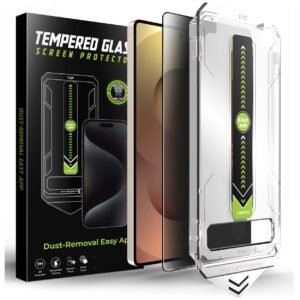 Privacy Skärmskydd för Samsung Galaxy S25 – 9H härdat glas med enkel, bubblfri montering - Reptåligt och Oleofobiskt