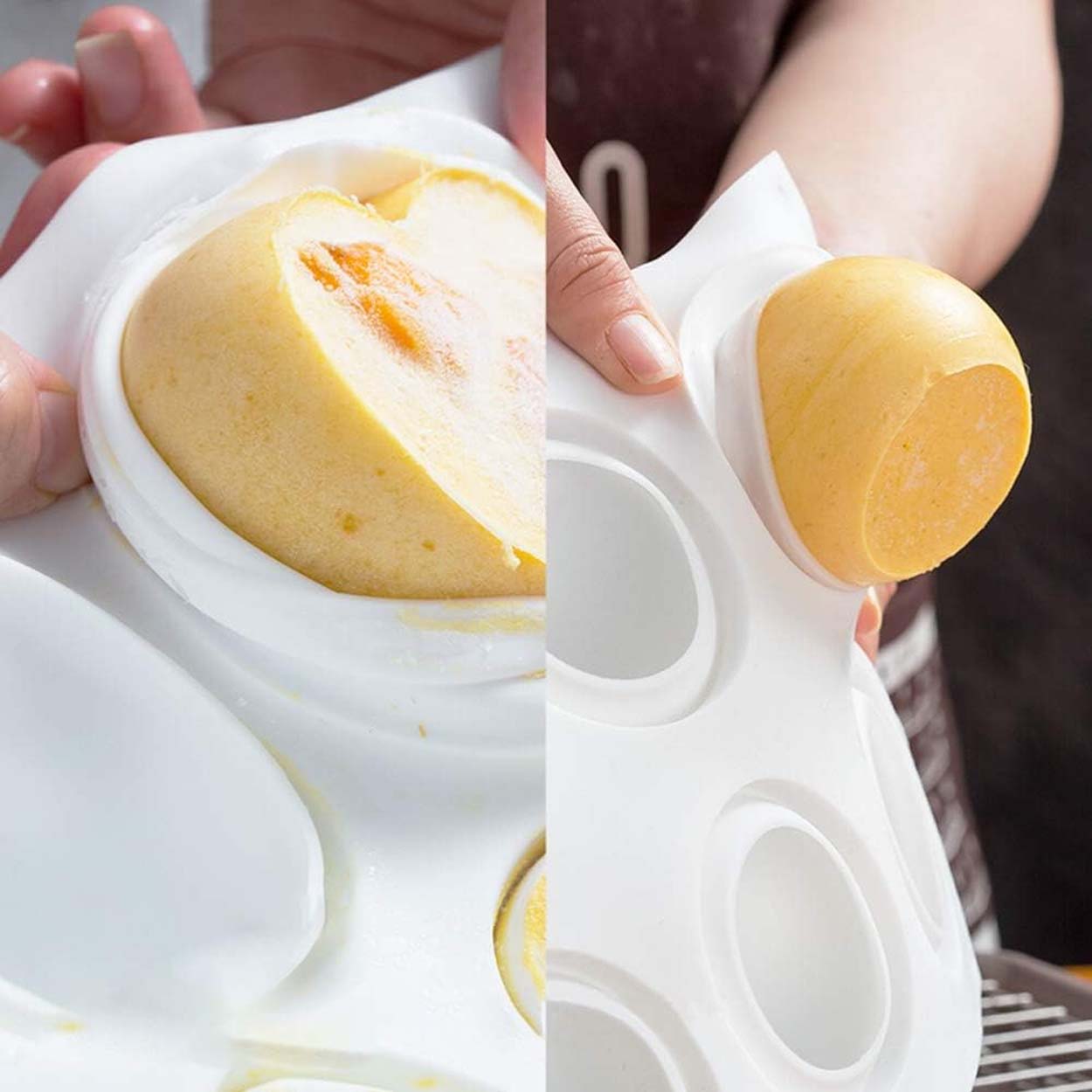 Silikonform bollar 6 cm – 8 hål | för mousse, choklad & dessert - bild 3