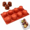 Silikonform Canelé 8 i 1 – För Bakelser & Dessert