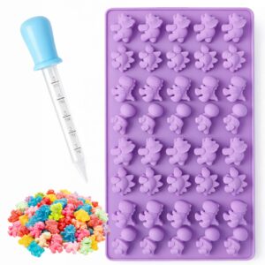 Silikonform Dinosaurier med Pipett – För Gelé, Godis & Choklad