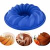 Spiral Bakform Sockerkaksform Tårtform Silikon 22x6cm