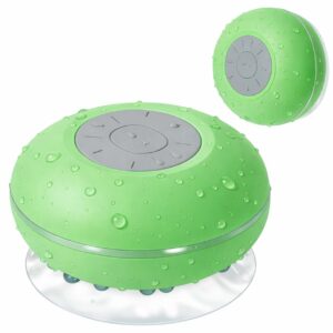 Vattentät Duschhögtalare - Bluetooth Högtalare med Sugkopp Grön