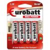 Zinkkloridsbatterier AA - 4-pack blister (BR6-BP4) Max Power Super Heavy Duty