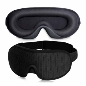 3D Sovmask – Mörkläggande Ögonmask i Memory Foam för Resa & Sömn