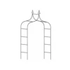 Trädgårdsbåge i metall för klätterväxter – pergola för rosor & dekorativ entré 265cm
