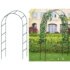 Trädgårdsbåge i metall för klätterväxter – pergola för rosor & murgröna 235cm