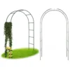 Trädgårdsbåge i metall för klätterväxter – pergola för rosor & murgröna 235cm