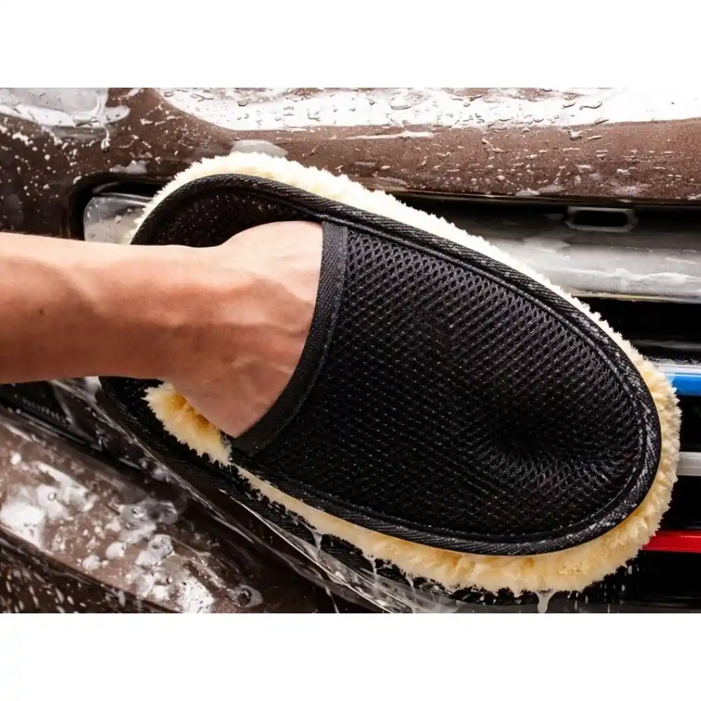 Mikrofiber tvätthandske för bil – skonsam biltvätt & detailing för lack, fälgar och glas - bild 4