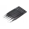 Precisionspincetter 6-pack antistatiska – esd pincett set för elektronik, smd & modellbygge