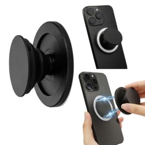 Magnetisk Knapp för Mobiltelefon – MagSafe Kompatibel Mobilhållare med Stark N52-Magnet Svart