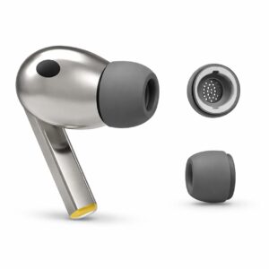 Silikon Ear Tips för Samsung Galaxy Buds3 Pro – Svart S med Tryckavlastningshål