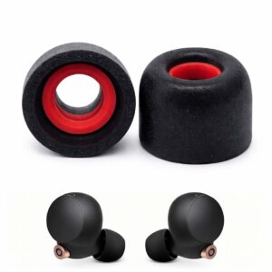 Silikontoppar XS Memory Foam för Sony WF-1000XM4 (Par) Svart