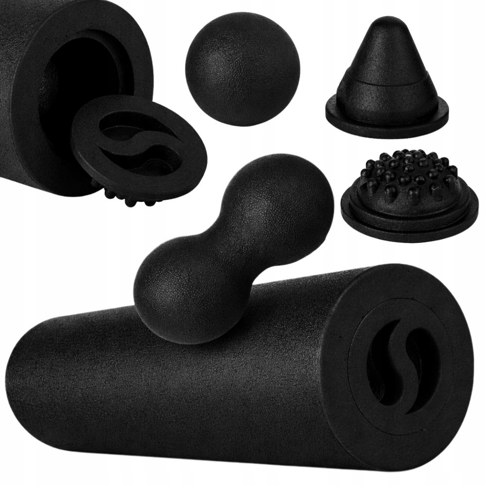Massage roller set 5-i-1 – foam roller, massageboll & duoboll för muskelåterhämtning