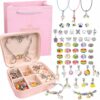 DIY Smyckeskit Flerfärgad – Kreativt Pysselset med Pärlor, Berlocker & Presentbox