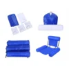 Uppblåsbar poolstol badleksak – flytande luftmadrass med ryggstöd för pool & strand