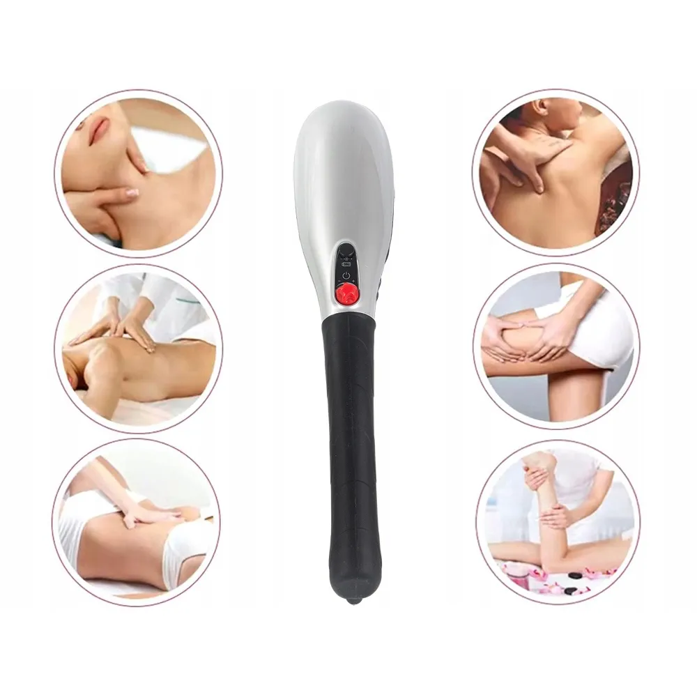Massageapparat 7-i-1 – elektrisk kroppsmassager med utbytbara munstycken & justerbar intensitet - bild 10