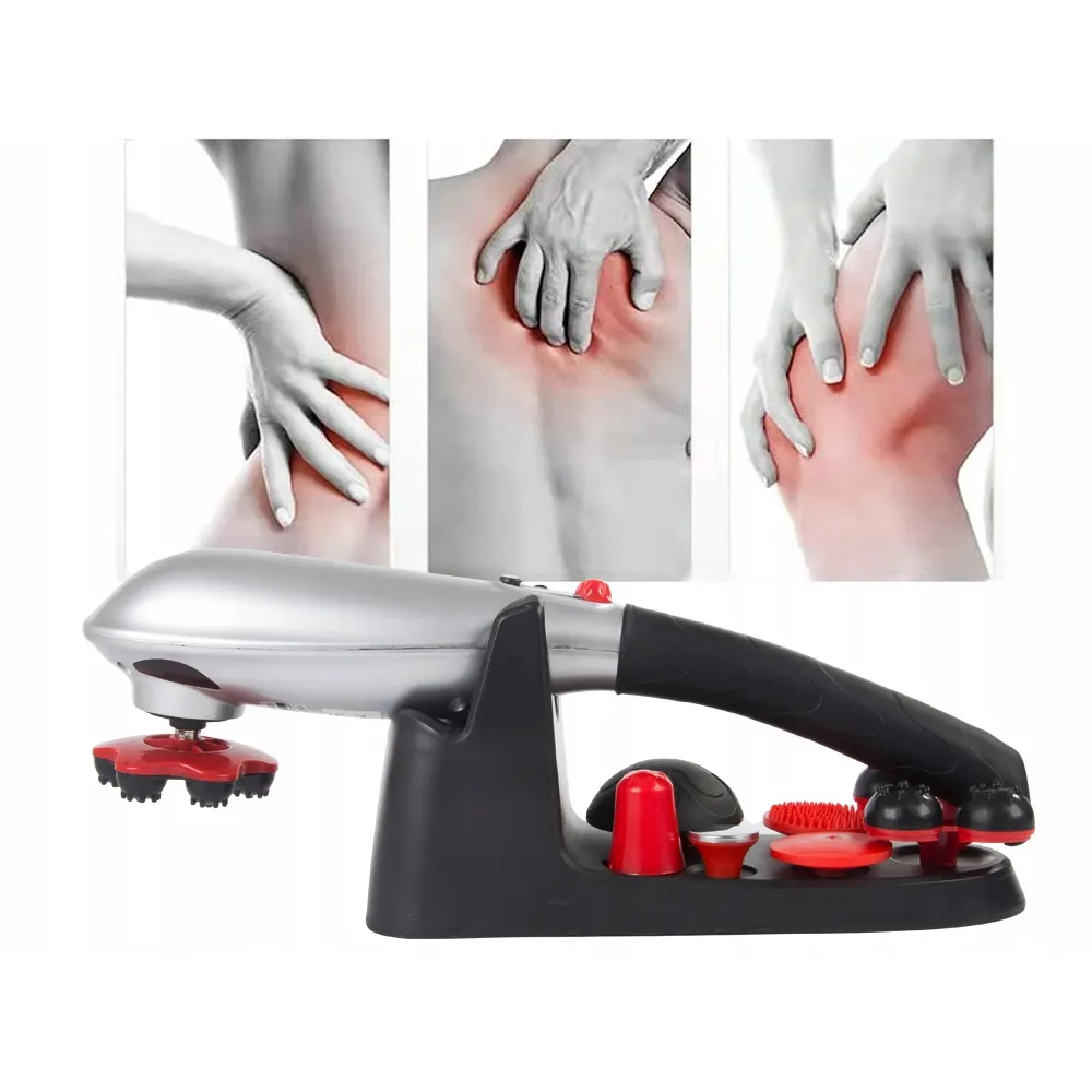 Massageapparat 7-i-1 – elektrisk kroppsmassager med utbytbara munstycken & justerbar intensitet - bild 3