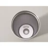 Termosmugg 530 ml med sugrör och handtag – isolerad mugg i rostfritt stål för varm och kall dryck, beige