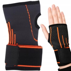 Handledsstöd med Tumhål – Elastiskt Stödbandage för Träning