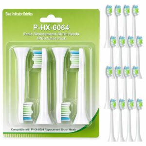 16-pack Philips Sonicare HX6064 Kompatibla Tandborsthuvud Vit