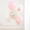 Baby ballonger rosa med djurmotiv 12 tum – 6-pack