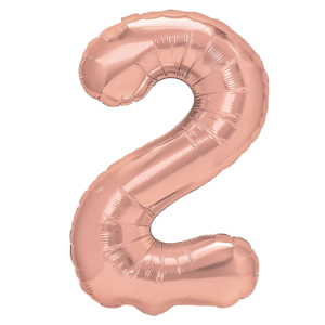 Folieballong Siffra 2 Roséguld 40 cm