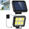 Solcellslampa 120 LED – Rörelsesensor & Separat Solpanel