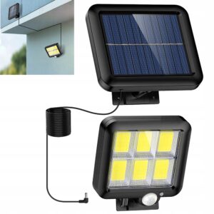 Solcellslampa 120 LED – Rörelsesensor & Separat Solpanel