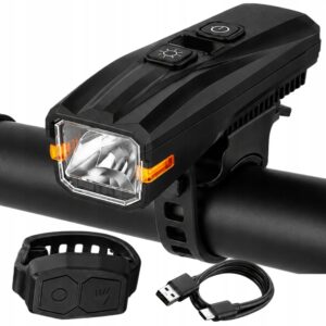 Uppladdningsbar Cykellampa LED – Framlampa med Tuta & Fjärrkontroll