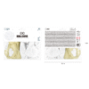 Ballongbukett vita med konfetti 12 tum – 20-pack
