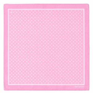 Bandana Prickig 55 cm – Rosa Huvudduk Scarf i Bomull
