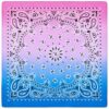 Bandana Tie Dye 55 cm – Rosa & Blå Paisley Huvudduk Scarf i Bomull